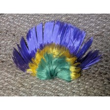 Adult Mohawk Wig Mardi Gras Halloween Costume Funny Rock Party Hippy Cosplay