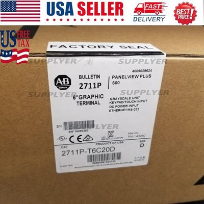 Allen-Bradley 2711P-T6C20D PanelView Plus 600  2711P-T6C20D  Sealed US Free Tax