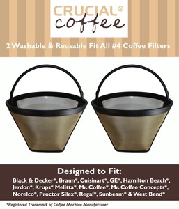2 filtro de café Repl #4 conos Negro Decker Braun Cuisinart Hamilton Beach  \u0026 | eBay