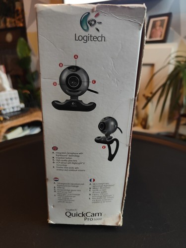 Logitech Quickcam Pro 5000 Webcam Built in Mic Zoom Skype Teams Calls Office - Picture 2 of 7