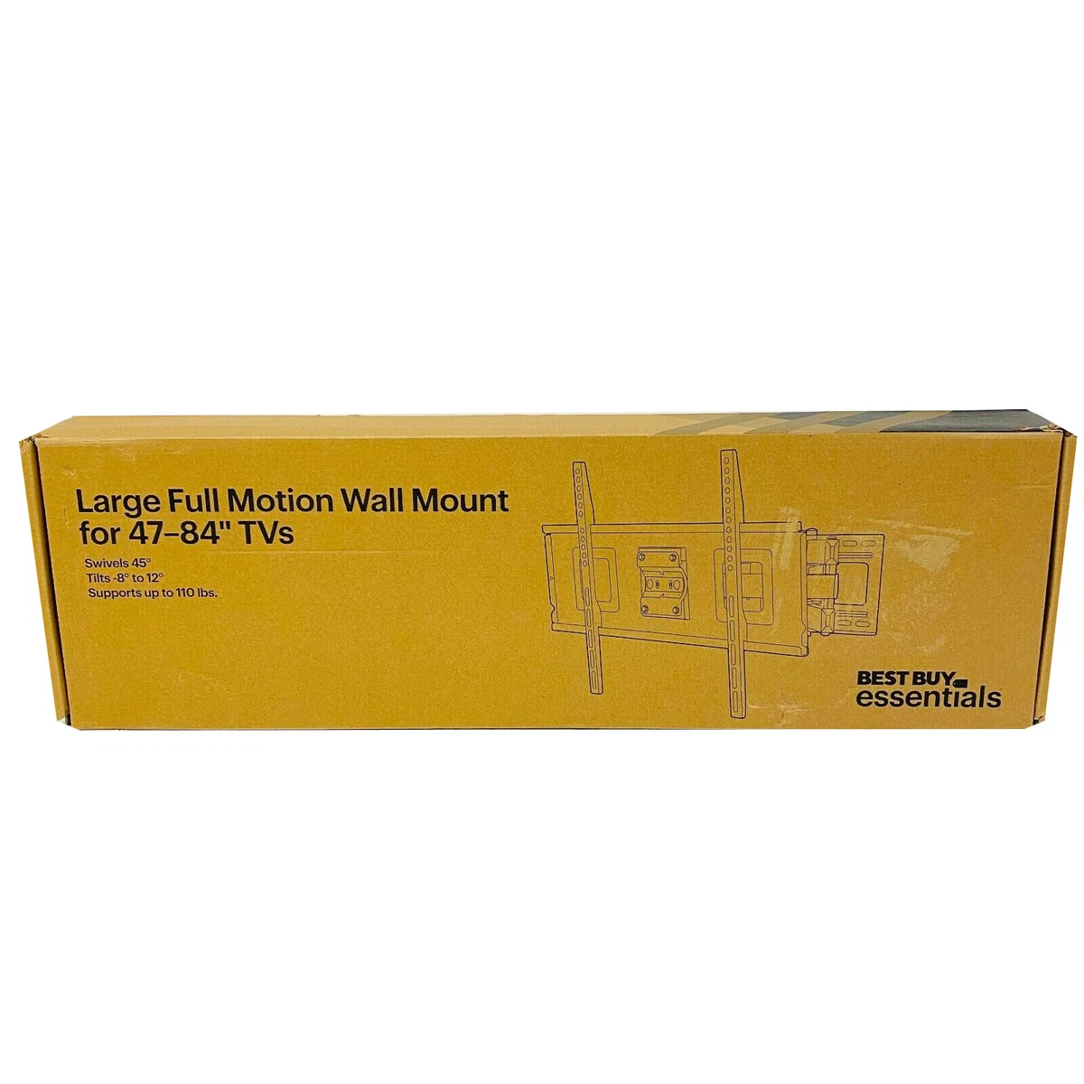 Best Buy Essentials BE-MLFM Full Motion TV Wall Mount for 47–84