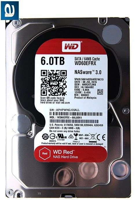 Western Digital WD60EFRX RECERT 6Tb Intellipower Sata 6.0 Gb/S 64Mb Hard Drive - Image 2 of 4