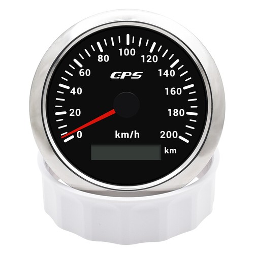 Tachimetro GPS digitale 85 mm 0-200 km/h per auto barca camion - Foto 9 di 18