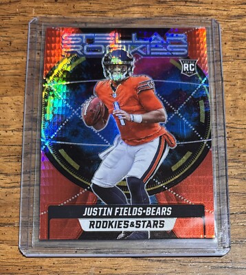 2021 Panini Rookies & Stars Red Hyper Prizm Justin Fields Stellar Rookies #SR-4
