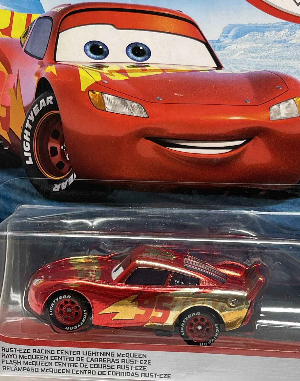 Mattel - Disney Pixar Cars 3 - Rust-Eze Racing Center Lightning McQueen