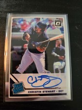 2019 Donruss Optic Prizm Silver Christin Stewart Rookie Auto Tigers