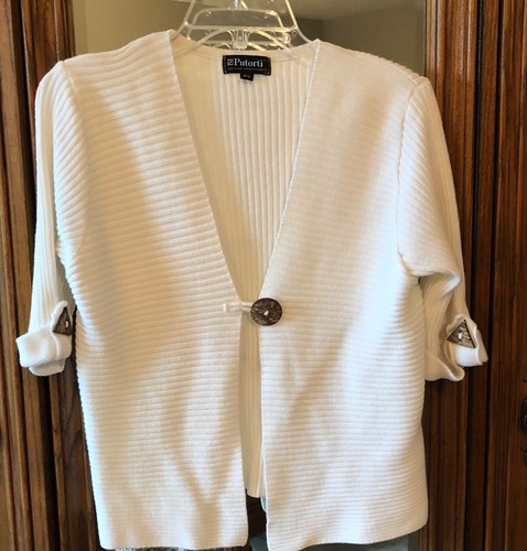 Beige Ribbed Shrug Sweater Elbow Length 