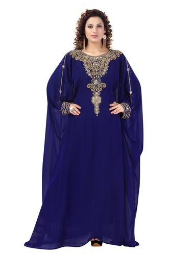 Caftano Farasha Musulmano Donna Maxi Lunga Emirati Arabi Uniti arabo  islamico Abaya Vestito premaman | eBay