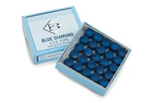 Genuine Brunswick Blue Diamond Leather Snooker / Pool Cue Tips 11mm