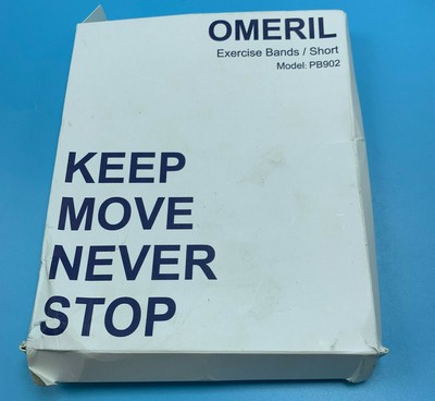 OMERIL Exercise Bands/Resistance/Short PB902 SHORT Purple Bands. 5 Bands |  eBay