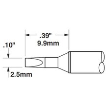 Metcal STTC-036 STTC 600 Series 30 deg./.1in.x.39in. Chisel Cartridge