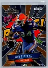 2021 Wild Card Alumination #AC-12 Kyle Pitts Comix Blue/Orange #/99