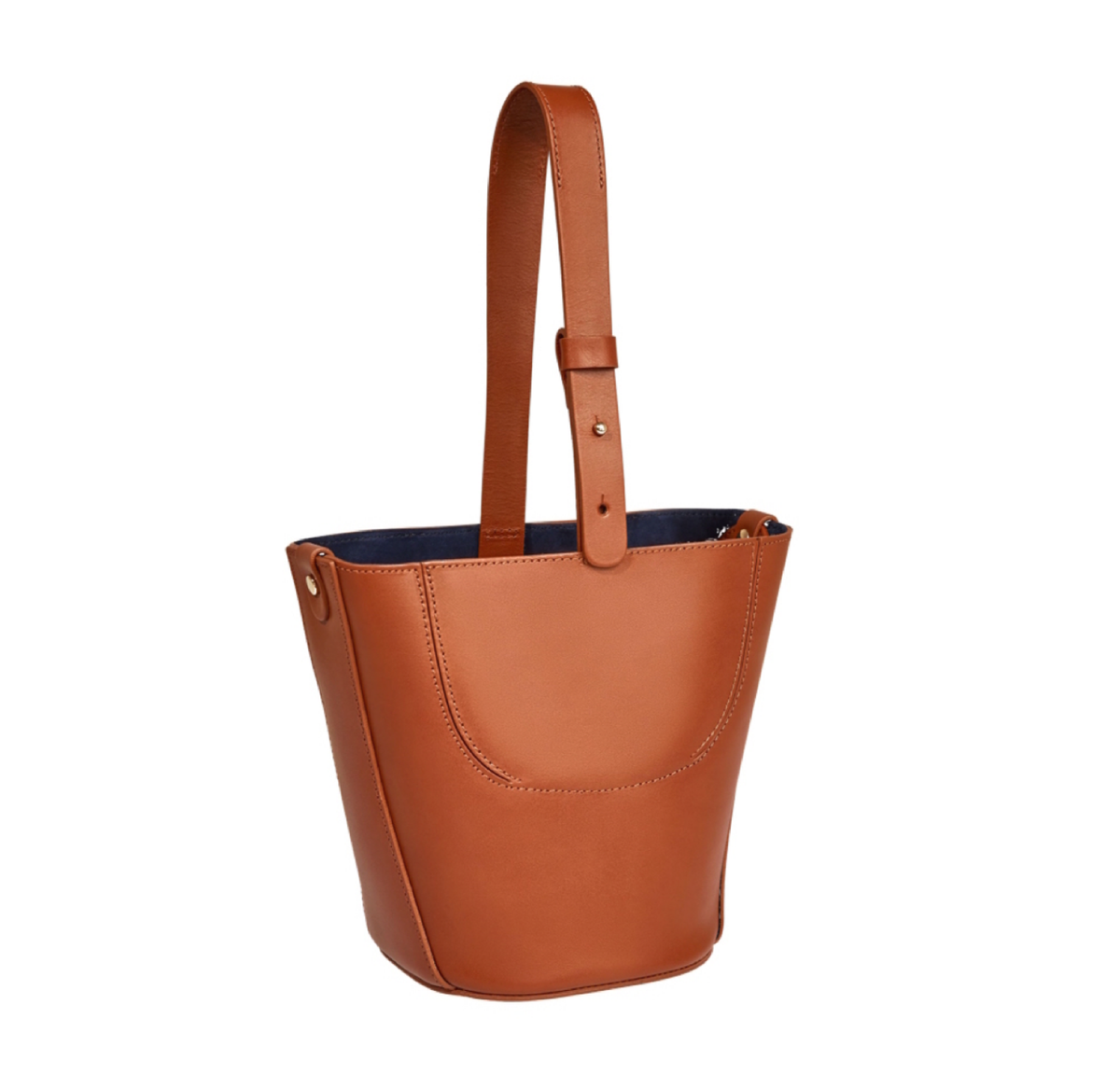 ZARA Bucket Bag STRAP Handle WOMAN STUDIO Tote LEATHER