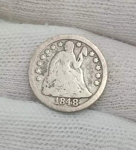 1848 Seated Liberty Dime #2398