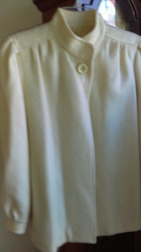 cream color wool coat