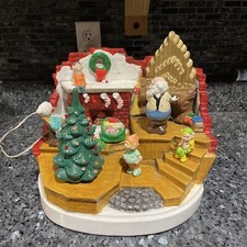 RARE HTF Vintage Ceramic Christmas Tree Santa...