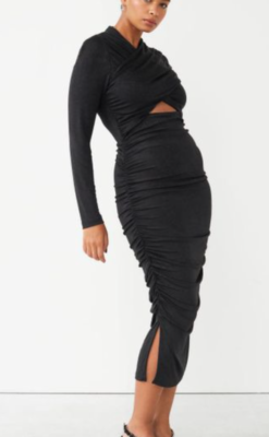 NWT Latest & OTHER STORIES Fitted Runched crossover long sleeve midi dress sz S | eBay NWT Latest & OTHER STORIES Fitted Runched crossover long sleeve midi dress sz S | eBay