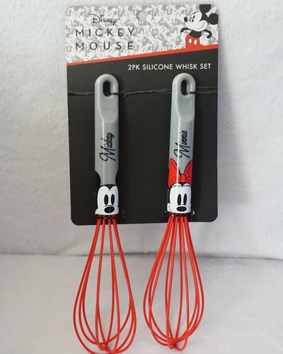 NEW Disney Mickey & Minnie Mouse Silicone Whisk Set - 第 1/3 張圖片