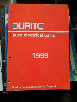 DURITE AUTO ELECTRIC PARTS 1999 KATALOG. EINIGE ANWENDUNGEN/DETAILS