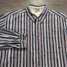 Vintage The North Face Shirt Mens Large Aztec Stripe Button Up  ZipA5 Series