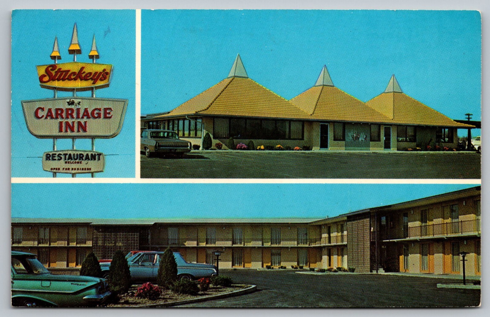 Postcard Stuckey's Carriage Inn Member Best Western Motels Altamont IL