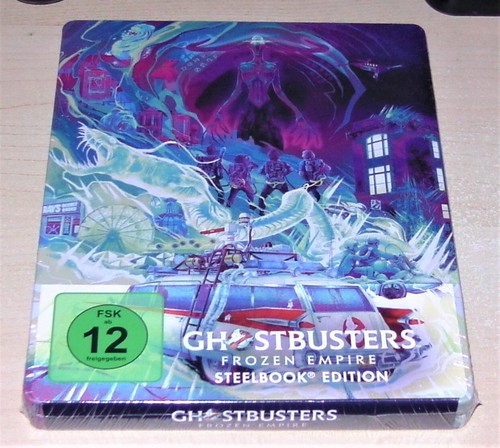 GHOSTBUSTERS FROZEN EMPIRE LIMITIERTE STEELBOOK 4K BLU RAY + BLU RAY NEU & OVP - Bild 3 von 4