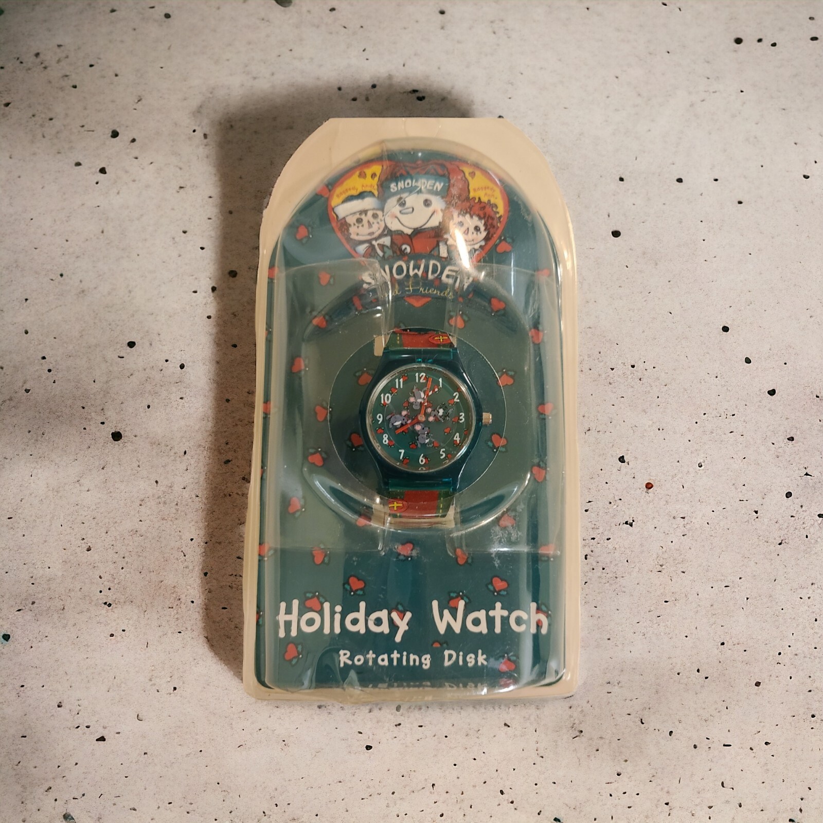 Snowden Raggedy Ann And Andy Kids Holiday Watch 1998 Plaid Wrist Band