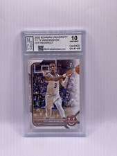2022 Bowman University Ty Ty Washington 1st Bowman Rookie MGCo. Gem Mint 10