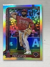 2025 Topps Series 1 #152 Luis Rengifo Rainbow Foil Angels