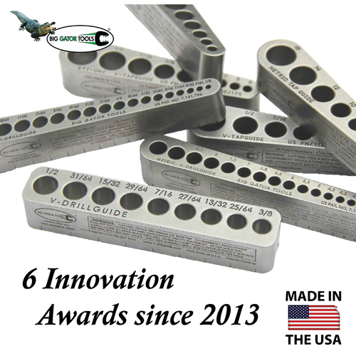 Drill guide Helps drill gun parts, barrels, pistols, sites, slings