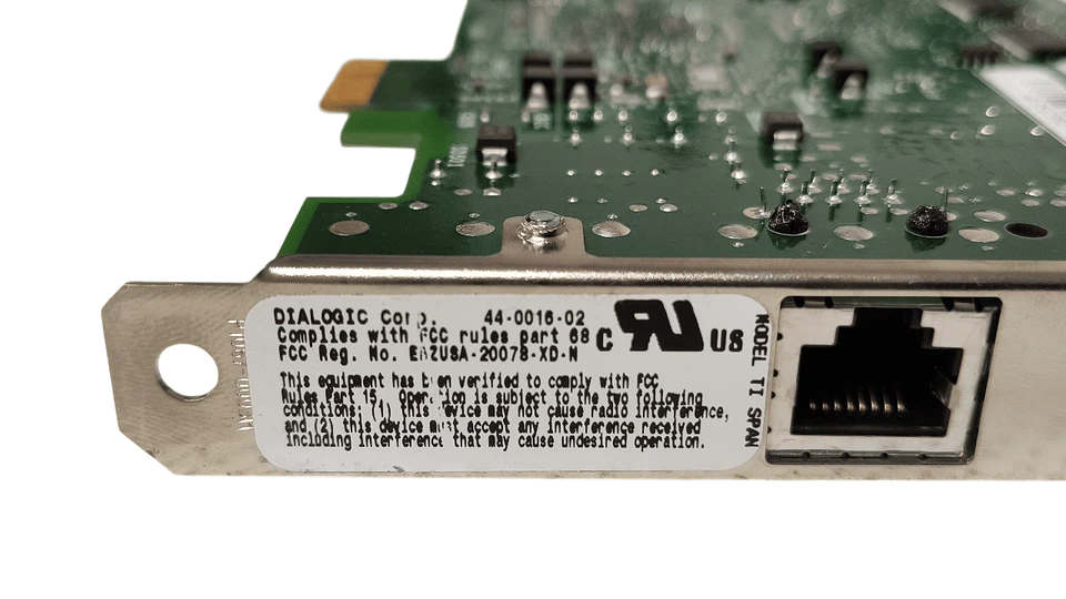 Dialogic D-480JCTT1EW Single Port Media Board 56-0338-03 44-0016-02 - Image 4 of 4