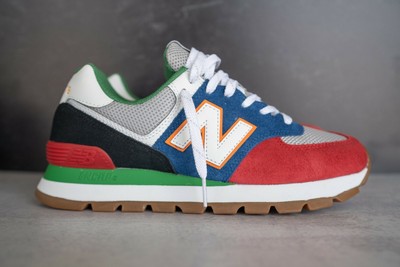 New Balance 574 Rugged Blue Red Black 