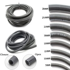 Grey Cable Flexible Conduit/Sleeving/Sheathing Split&Unsplit Loom Harness
