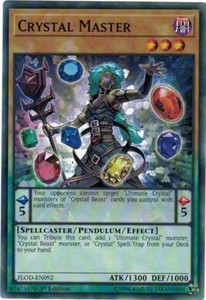 Crystal Master - FLOD-EN092 - Common - 1st Edition x3 - Near Mint
