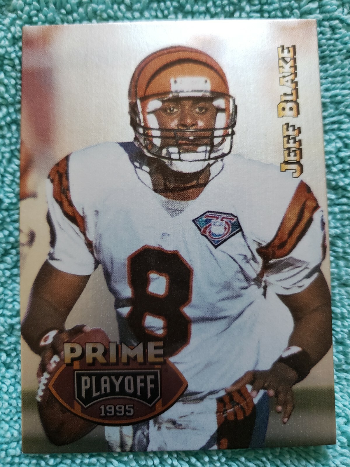 1995 PLAYOFF PRIME JEFF BLAKE #18 CINCINNATI BENGALS 