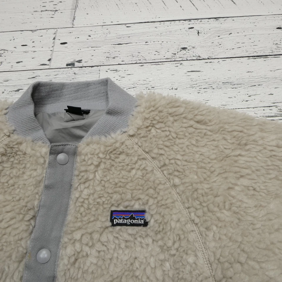 Chaqueta Patagonia Jóvenes Niños Talla L (12) Gris Sherpa Retro-X Bomber Deep Pile Foto 2 de 4