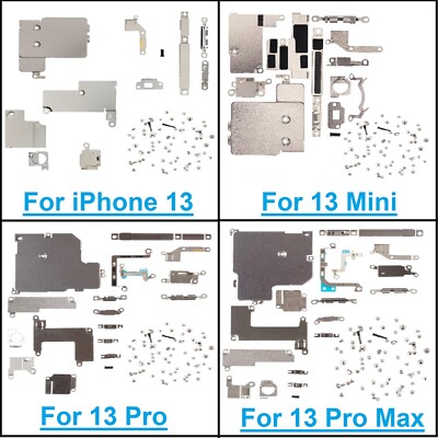 Halterung Schrauben Set Hitzeschild Metall Innenhalterungen für iPhone 13 Pro Max Mini