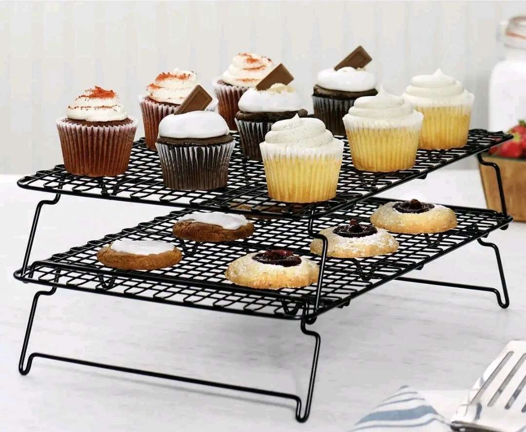 MIU Cooling Rack 2 pack Nonstick Stackable NEW 16.7