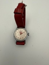 vintage 1950's mickey mouse watch red band