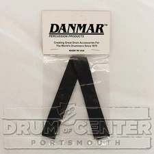 Danmar Snare Drum Straps, Ultra Thin Black 3/4 Wide By 10 Long, 2 Per Pack