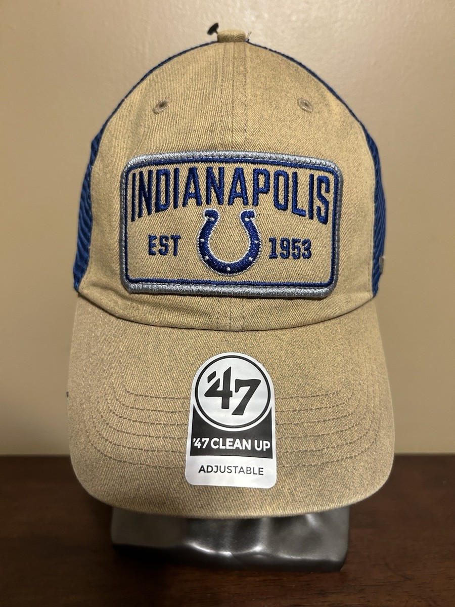 【新品】ATHLETIA Lost in the Crowd 47mL Indianapolis Colts NEW '47 Brand Clean Up Trucker Hat Mesh