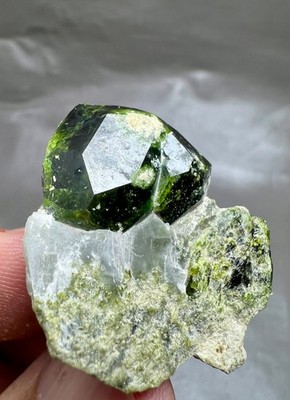 18g. Natural Green Demantoid Garnet Crystals on Matrix-Rare