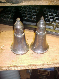 Sterling Silver Weighted Salt & Pepper Shakers SHIP FREE