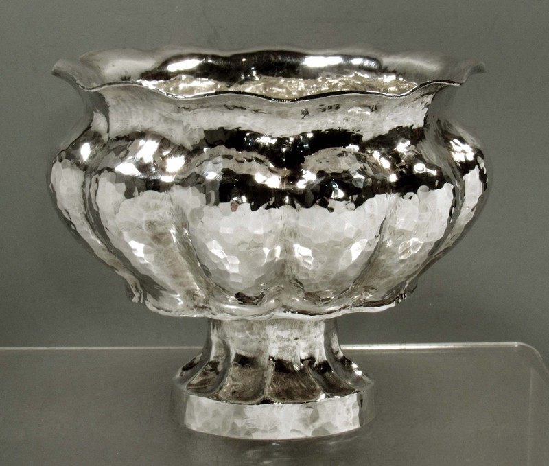 OMEARA STERLING SILVER PIRANESI BOWL       HAND WROUGHT / .958