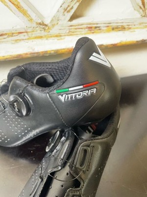 Vittoria Cycling Shoes Black BOA Closure Size women 8 men s 6 UK 6 Euro 38