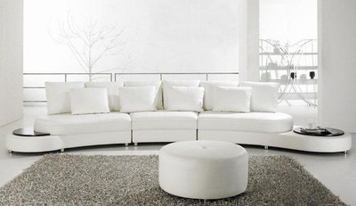 Ledersofa Couch Wohnlandschaft Ecksofa Eck Garnitur Design Modern Sofa A1126