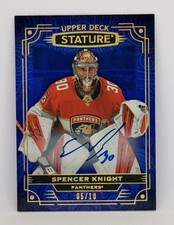 Upper Deck Stature Spencer Knight Panthers Autograph Limited Edition Card /10