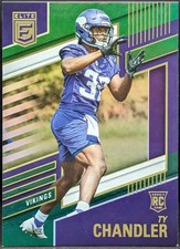 2022 Donruss Elite Green Parallel #171 Ty Chandler Minnesota Vikings