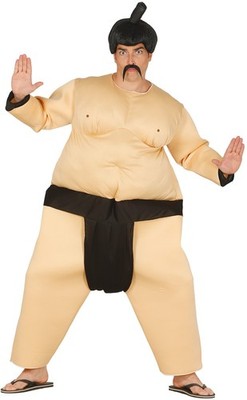 Herren Sumo Wrestler Kostüm Erwachsene Japanisch Sumo Fat Suit Stag Do Kostüm