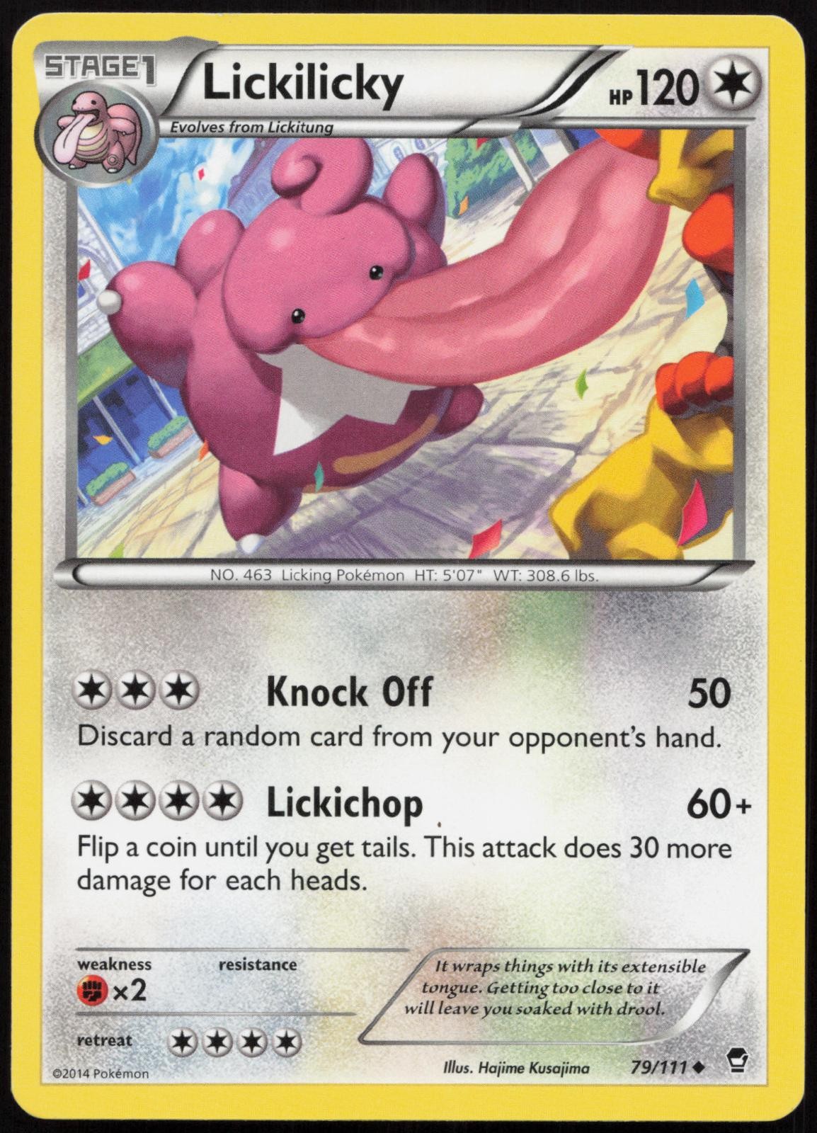Lickilicky 79/111 Uncommon Furious Fists Pokemon Lightly Played